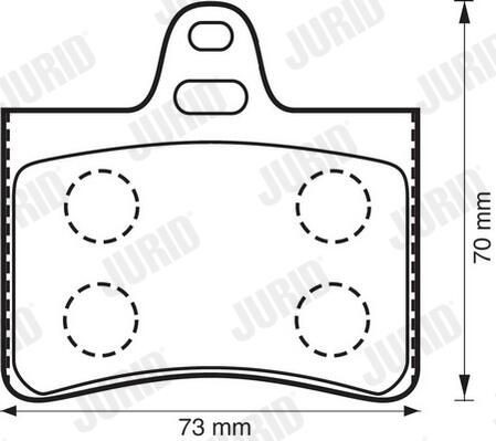 Колодки дисковые  Jurid/Bendix 573028J цена, от 19.71 USD