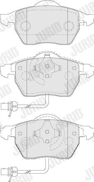 573037J Jurid/Bendix Колодки передние