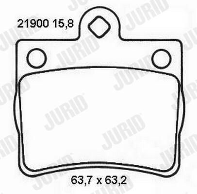 Колодки дисковые  Jurid/Bendix 573053J цена, от 21.07 USD
