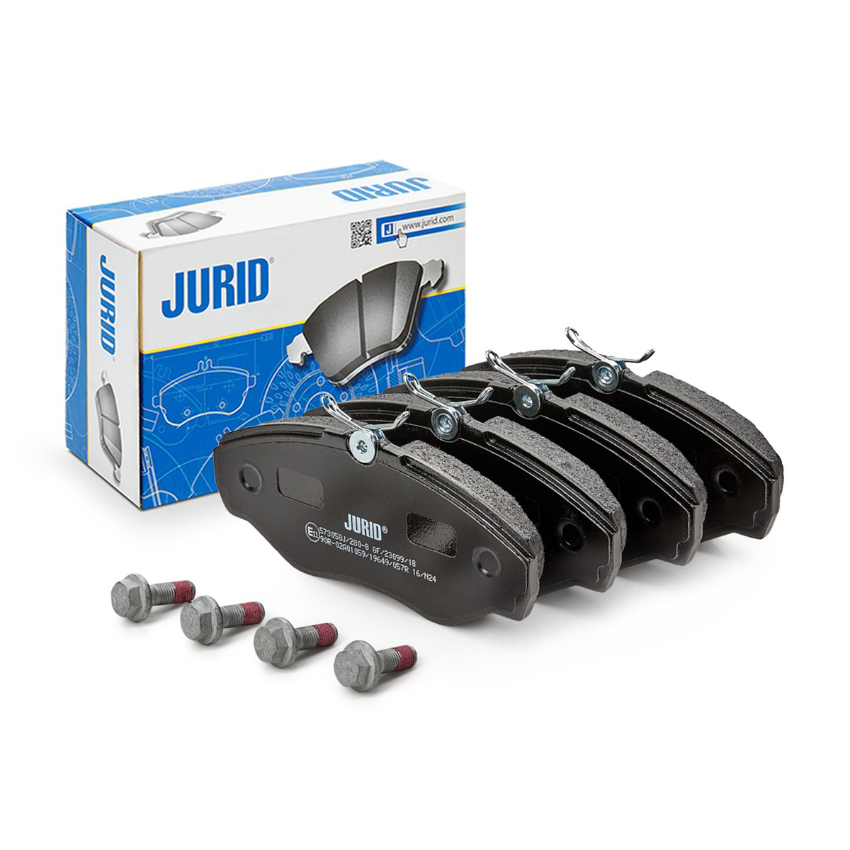 Передние тормозные колодки 573058J Jurid/Bendix