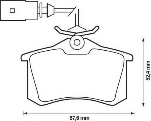 573065J Jurid/Bendix Колодки тормозные дисковые комплект
