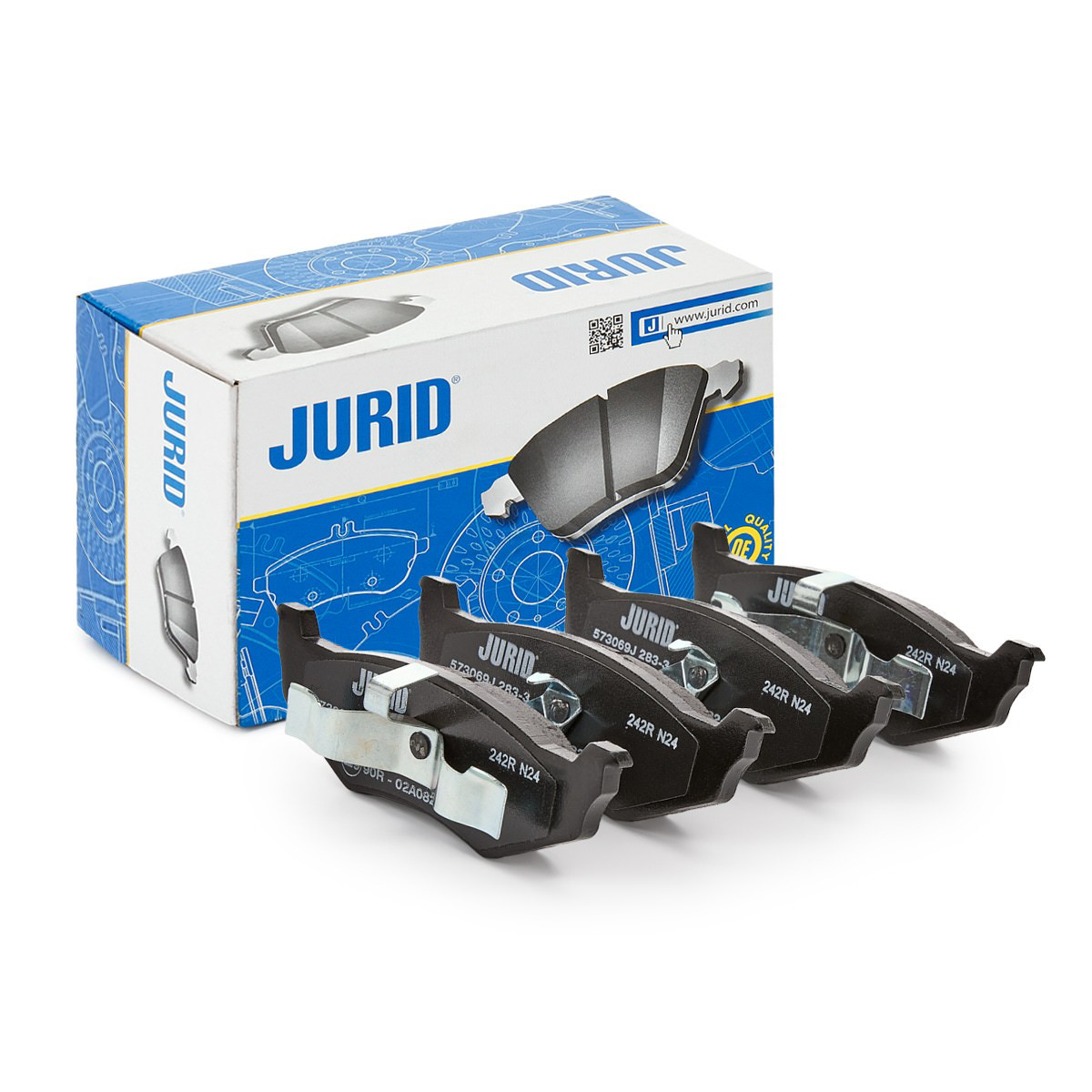 573069J Jurid/Bendix Колодки тормозные дисковые комплект