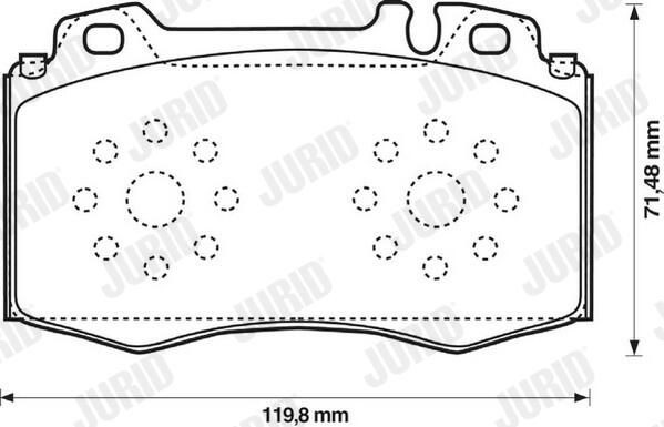 Колодки Jurid/Bendix 573092J цена, от 37.21 USD