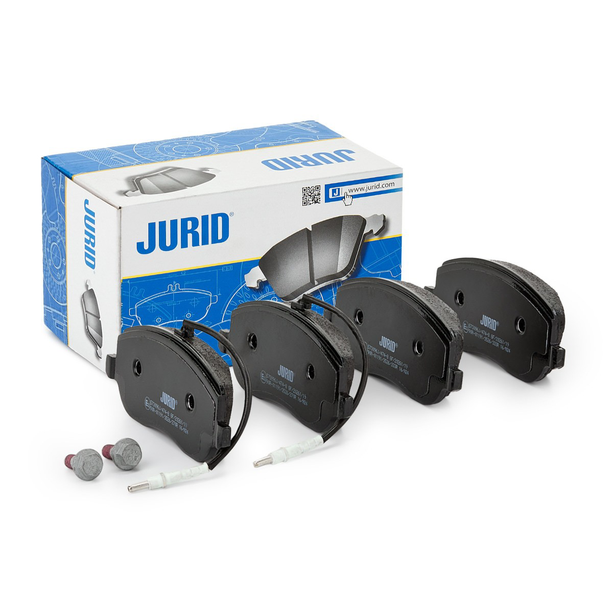 Передние тормозные колодки 573096J Jurid/Bendix