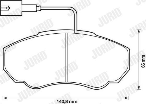 573113J Jurid/Bendix Колодки передние