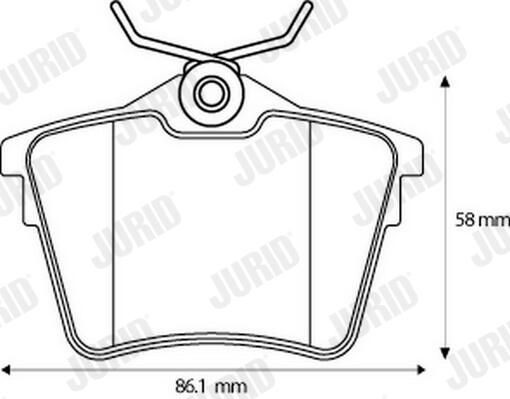 Колодки дисковые  Jurid/Bendix 573133J цена, от 28.21 USD