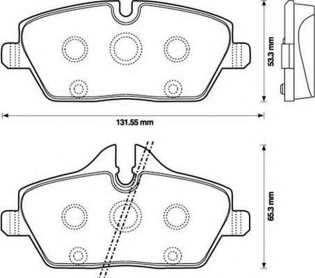 Тормозные колодки Jurid/Bendix 573137J