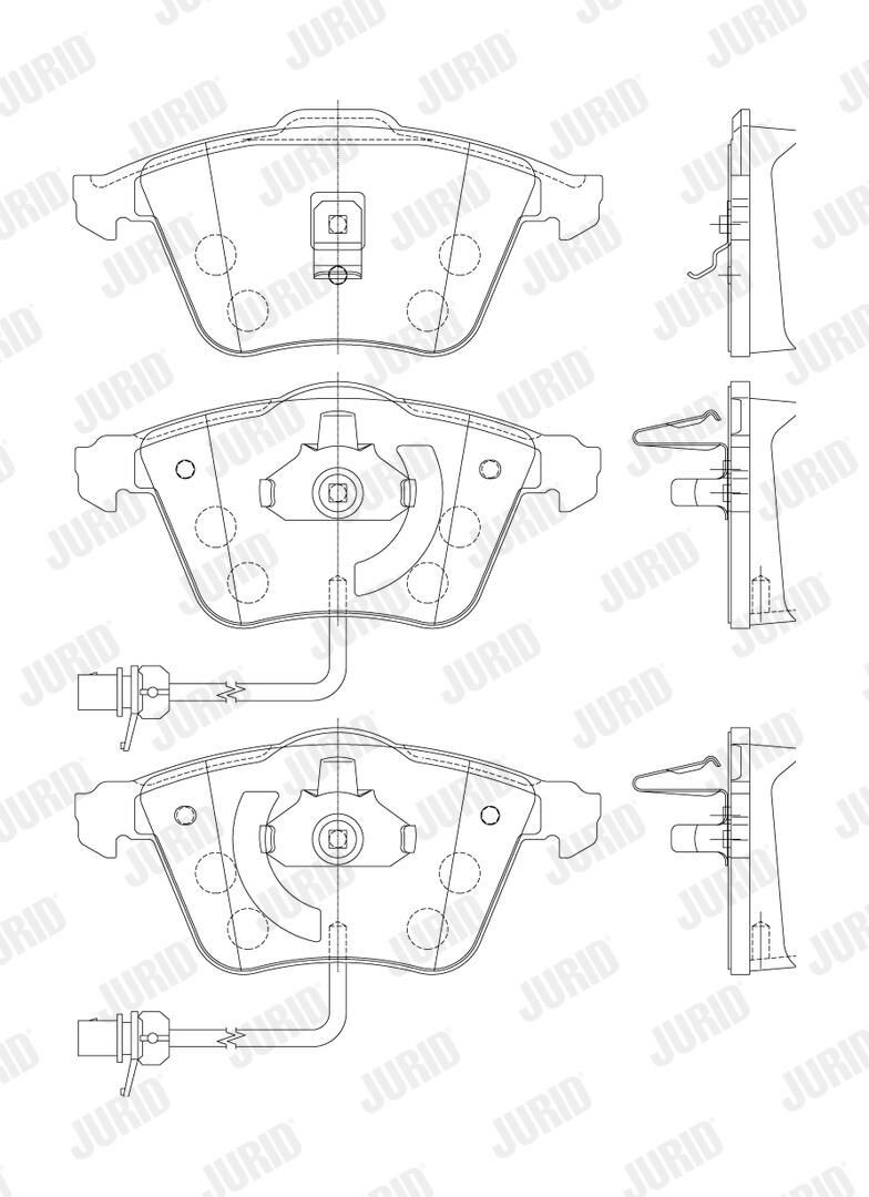 573145J Jurid/Bendix Колодки передние