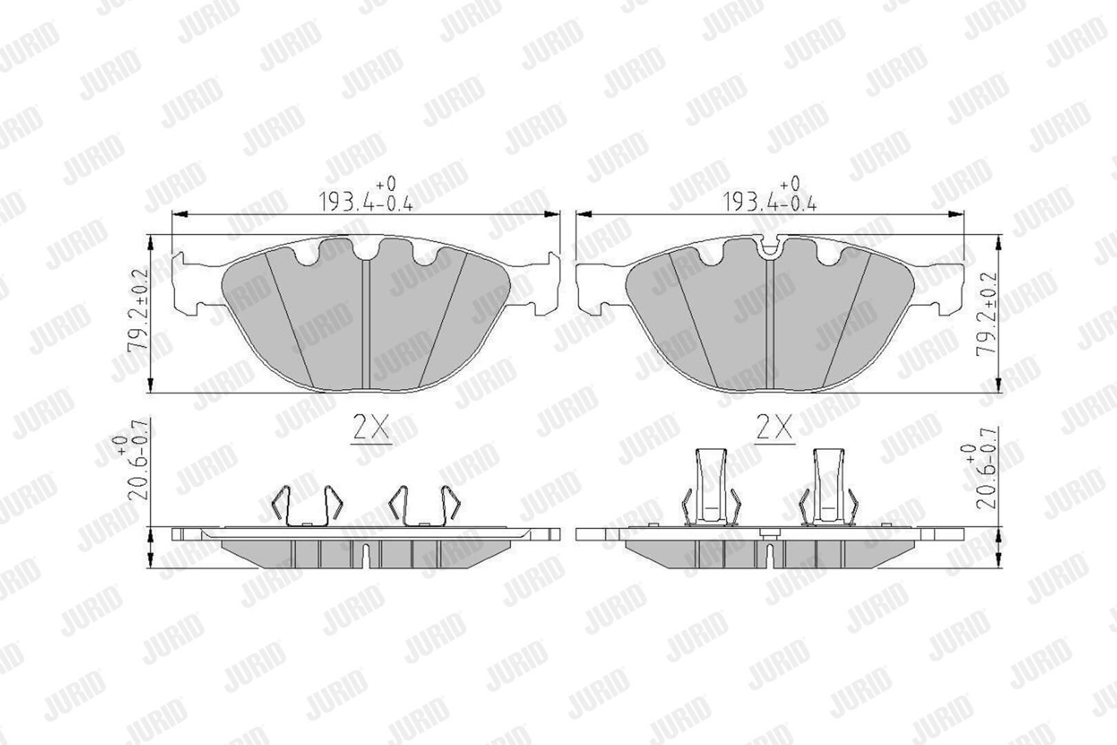 Колодки Jurid/Bendix 573150J цена, от 59.81 USD