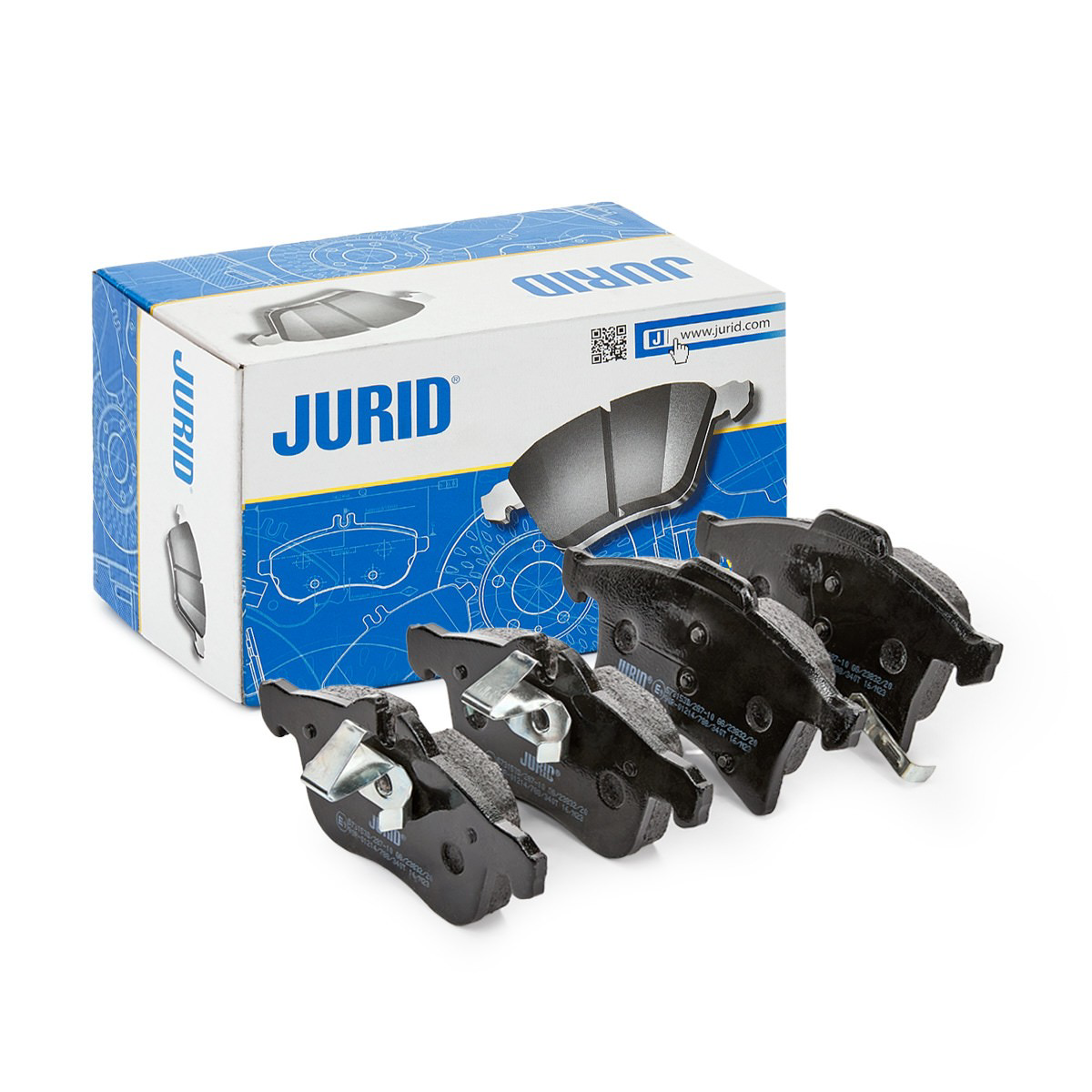 Передние тормозные колодки 573153D Jurid/Bendix