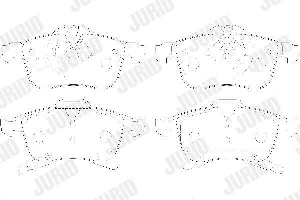 Тормозные колодки Jurid/Bendix 573153D