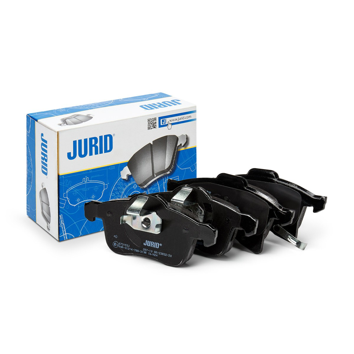 Передние тормозные колодки 573153J Jurid/Bendix