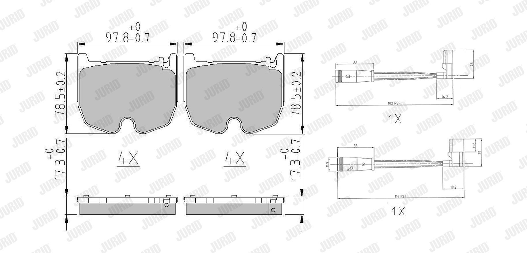 Колодки Jurid/Bendix 573180J цена, от 78.79 USD
