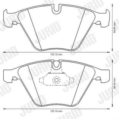 Колодки Jurid/Bendix 573181JC цена, от 58.27 USD