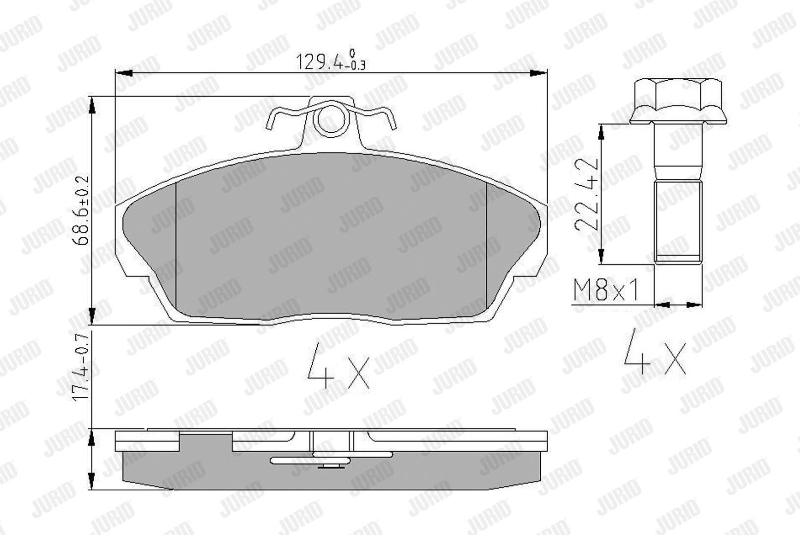 Колодки Jurid/Bendix 573203J цена, от 26.88 USD