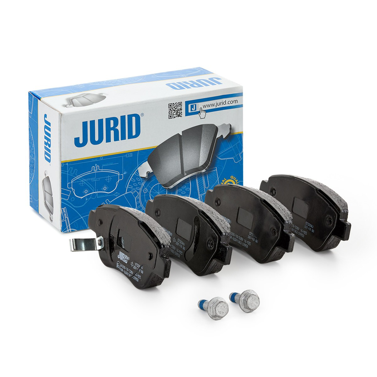 Передние тормозные колодки 573204J Jurid/Bendix