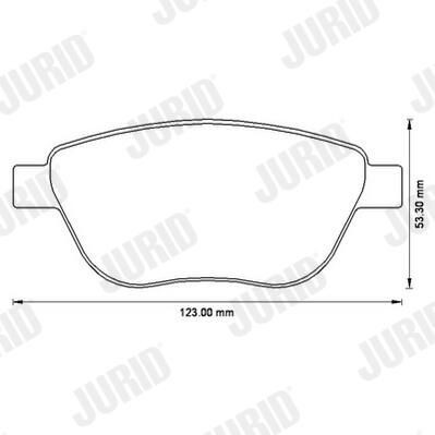 Тормозные колодки Jurid/Bendix 573204J