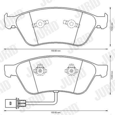 Колодки Jurid/Bendix 573207J цена, от 74.91 USD