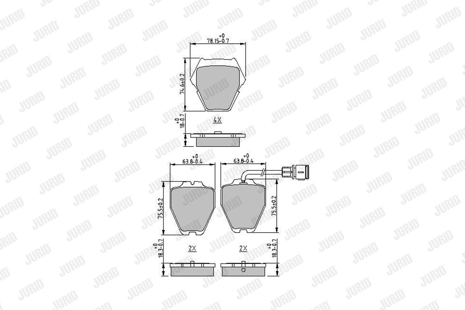 Колодки Jurid/Bendix 573208J цена, от 51.19 USD