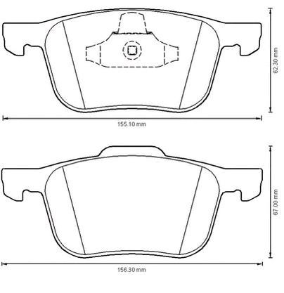 Тормозные колодки Jurid/Bendix 573209J