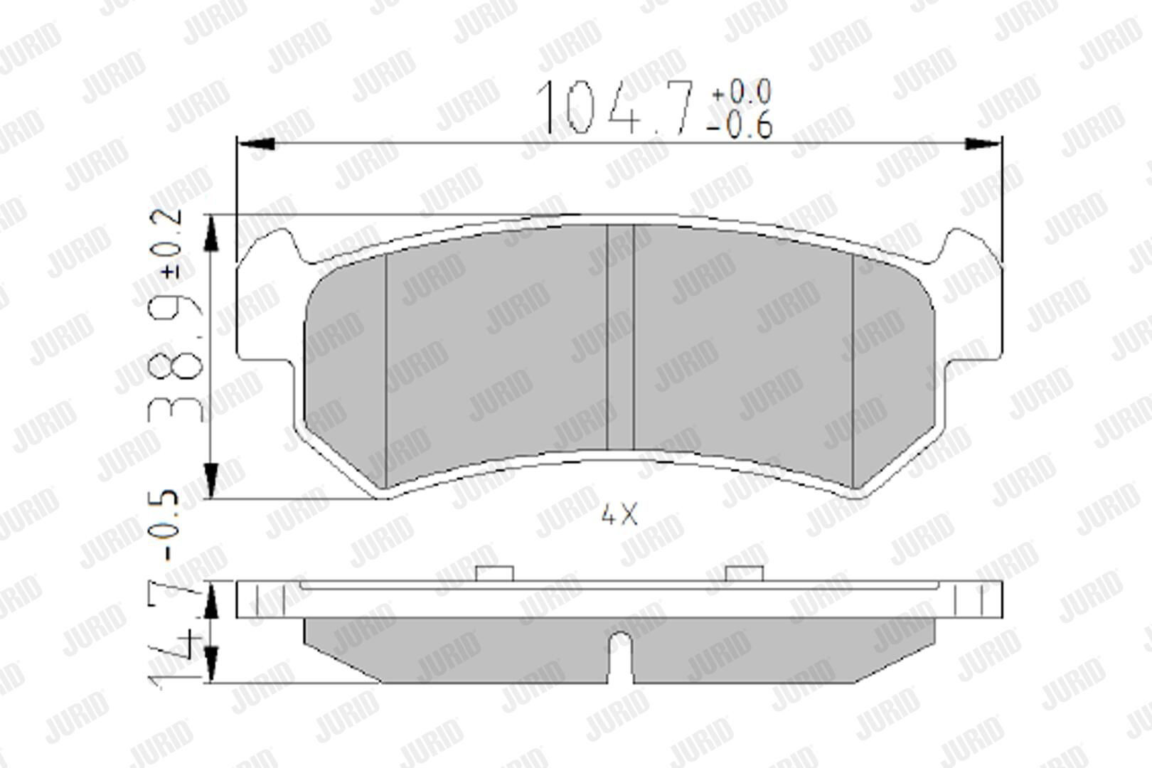 573216J Jurid/Bendix Колодки тормозные дисковые комплект