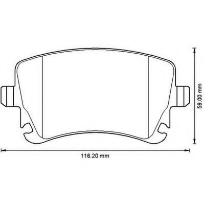Задние дисковые колодки Jurid/Bendix 573219J
