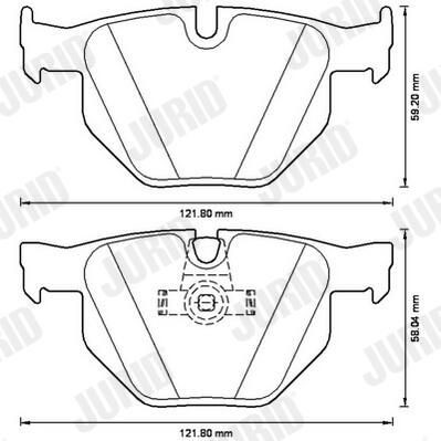 Колодки дисковые  Jurid/Bendix 573224JC цена, от 31.62 USD