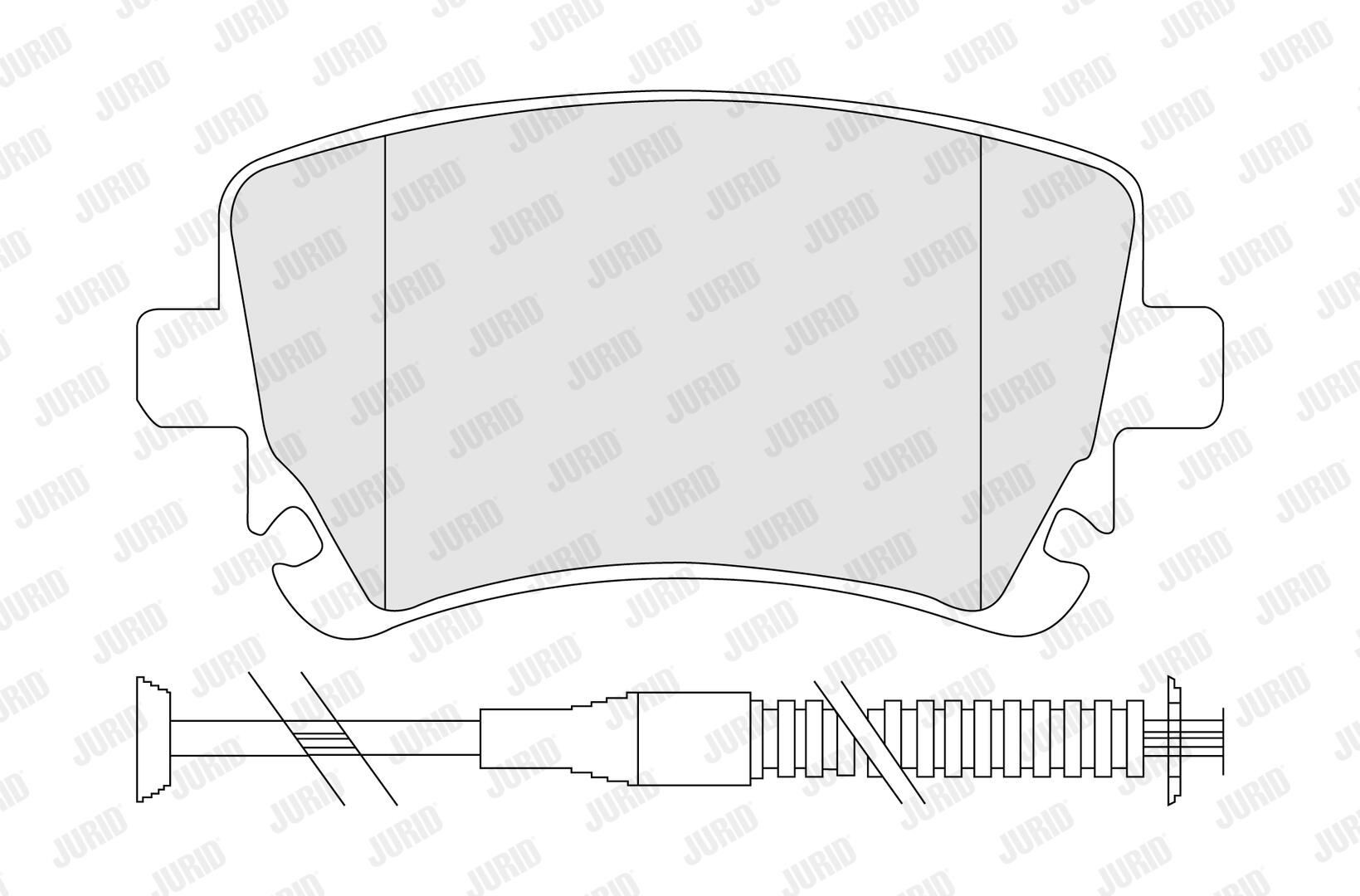 Колодки дисковые  Jurid/Bendix 573225J цена, от 43.22 USD