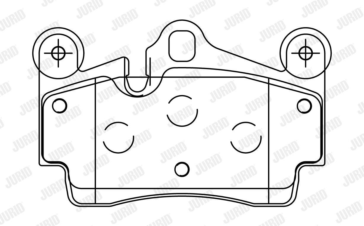 Колодки дисковые  Jurid/Bendix 573227J цена, от 38.70 USD