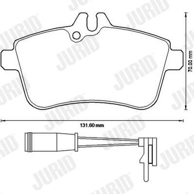 Купить 573230J Jurid/Bendix Колодки тормозные