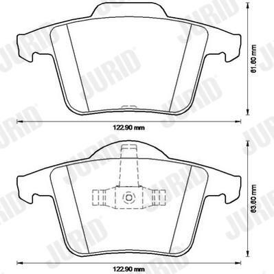 Колодки дисковые  Jurid/Bendix 573236J цена, от 26.19 USD