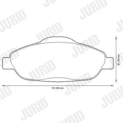 573241JC Jurid/Bendix Колодки передние