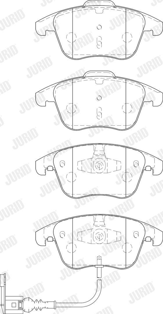 573246J Jurid/Bendix Колодки передние