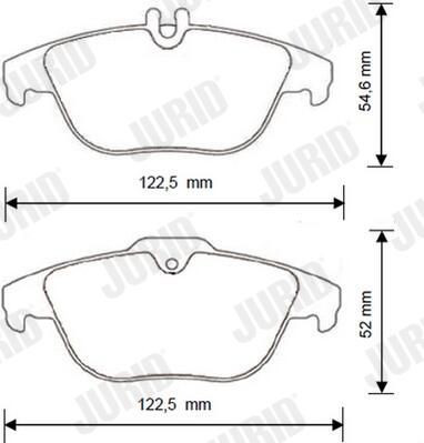 Колодки дисковые  Jurid/Bendix 573248J цена, от 28.37 USD