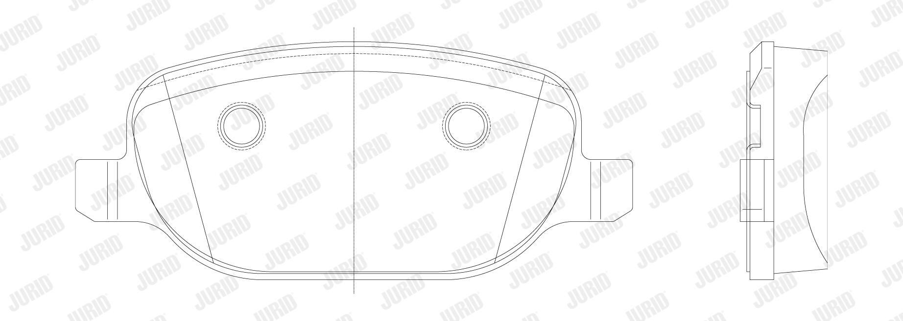 Колодки дисковые  Jurid/Bendix 573252J цена, от 30.00 USD