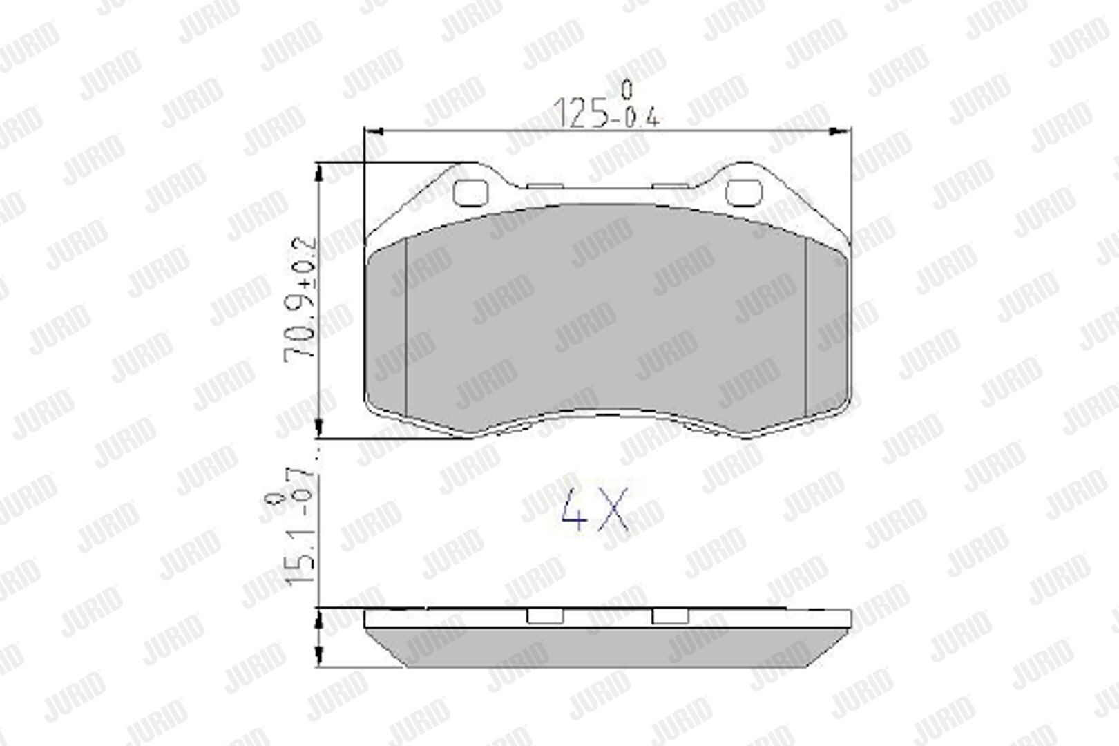 573253J Jurid/Bendix Колодки передние