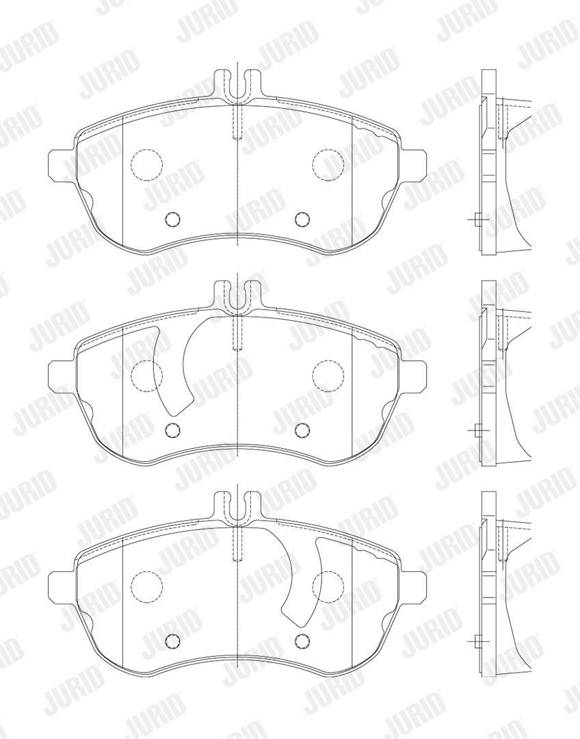 573257J Jurid/Bendix Колодки передние