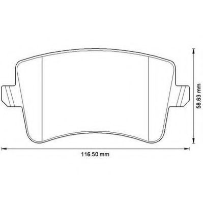 Задние дисковые колодки Jurid/Bendix 573259JC