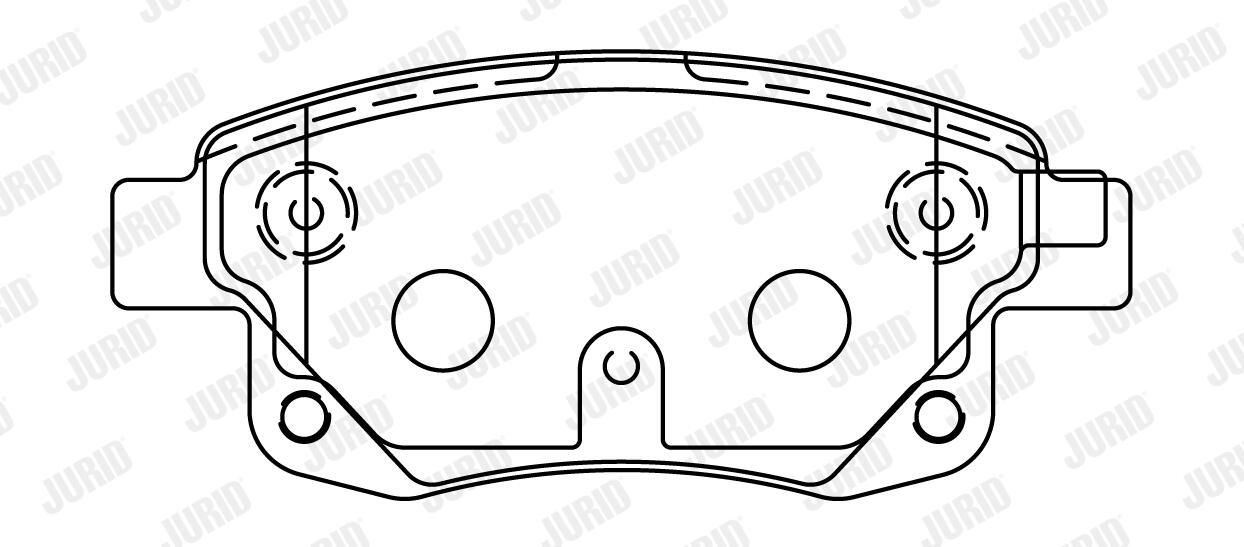 Колодки дисковые  Jurid/Bendix 573277J цена, от 19.42 USD