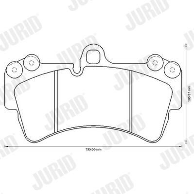 Колодки Jurid/Bendix 573282J цена, от 58.98 USD
