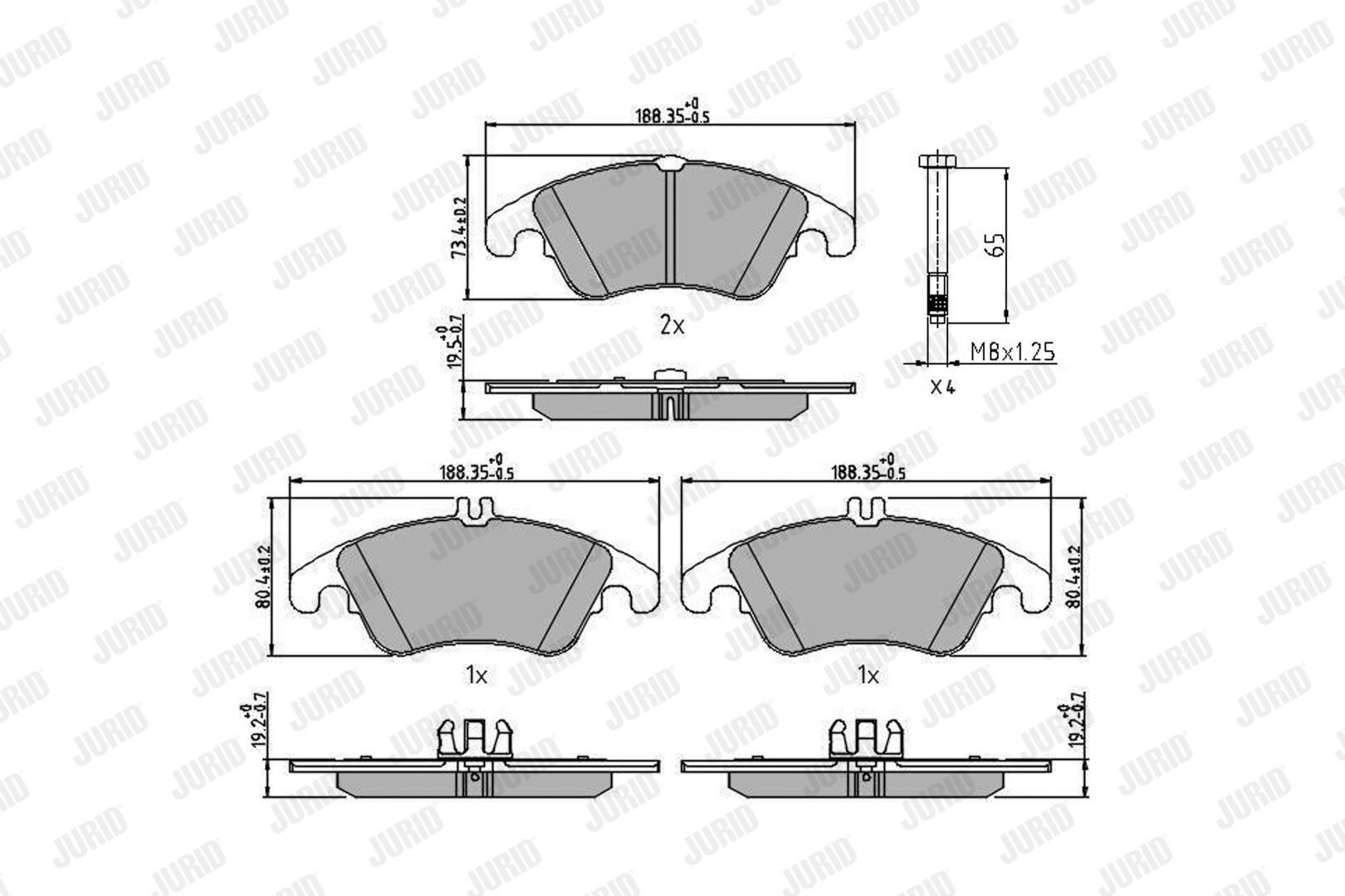 Колодки Jurid/Bendix 573291J цена, от 39.20 USD