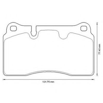 Тормозные колодки Jurid/Bendix 573296J