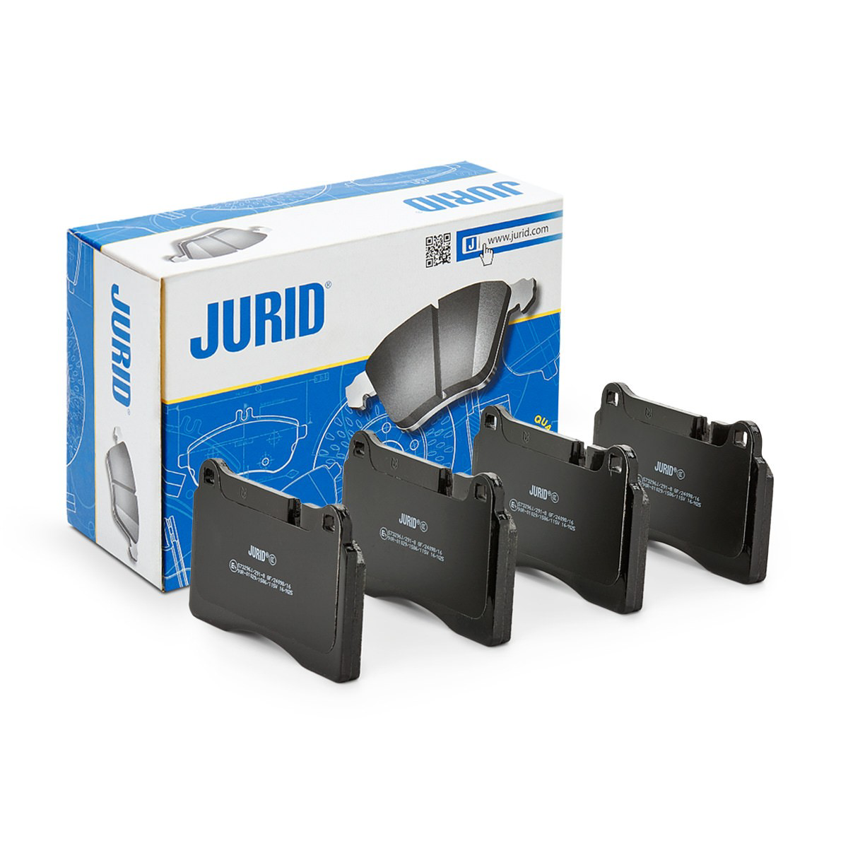 Передние тормозные колодки 573296J Jurid/Bendix