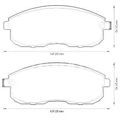 Передние тормозные колодки 573304J Jurid/Bendix