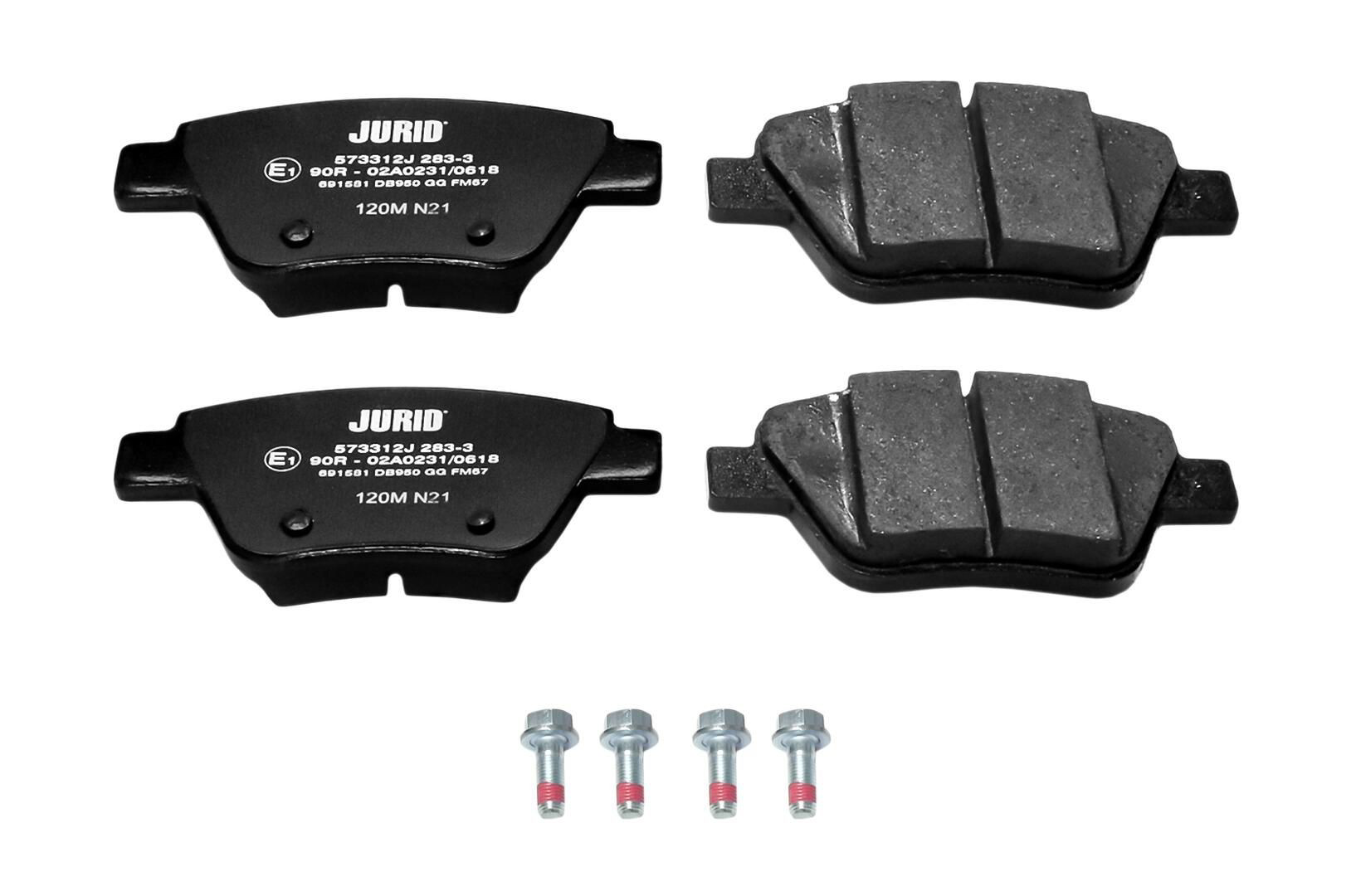 573312J Jurid/Bendix Колодки тормозные дисковые комплект