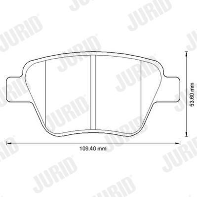 Колодки дисковые  Jurid/Bendix 573312JC цена, от 24.26 USD