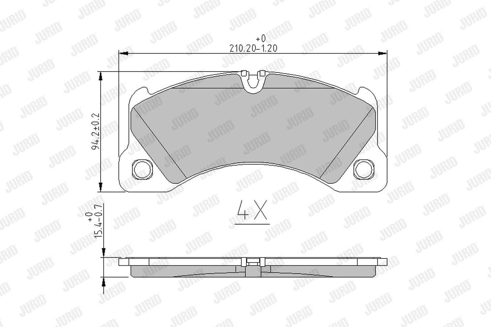 573329J Jurid/Bendix Колодки передние