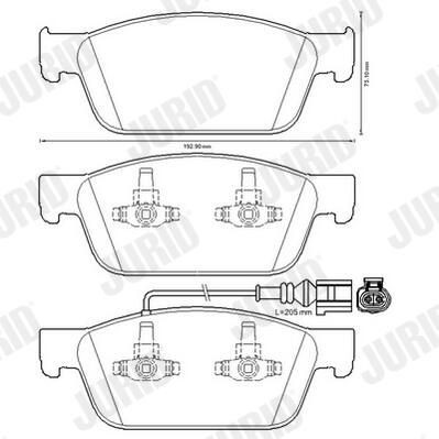 Колодки Jurid/Bendix 573330J цена, от 47.91 USD