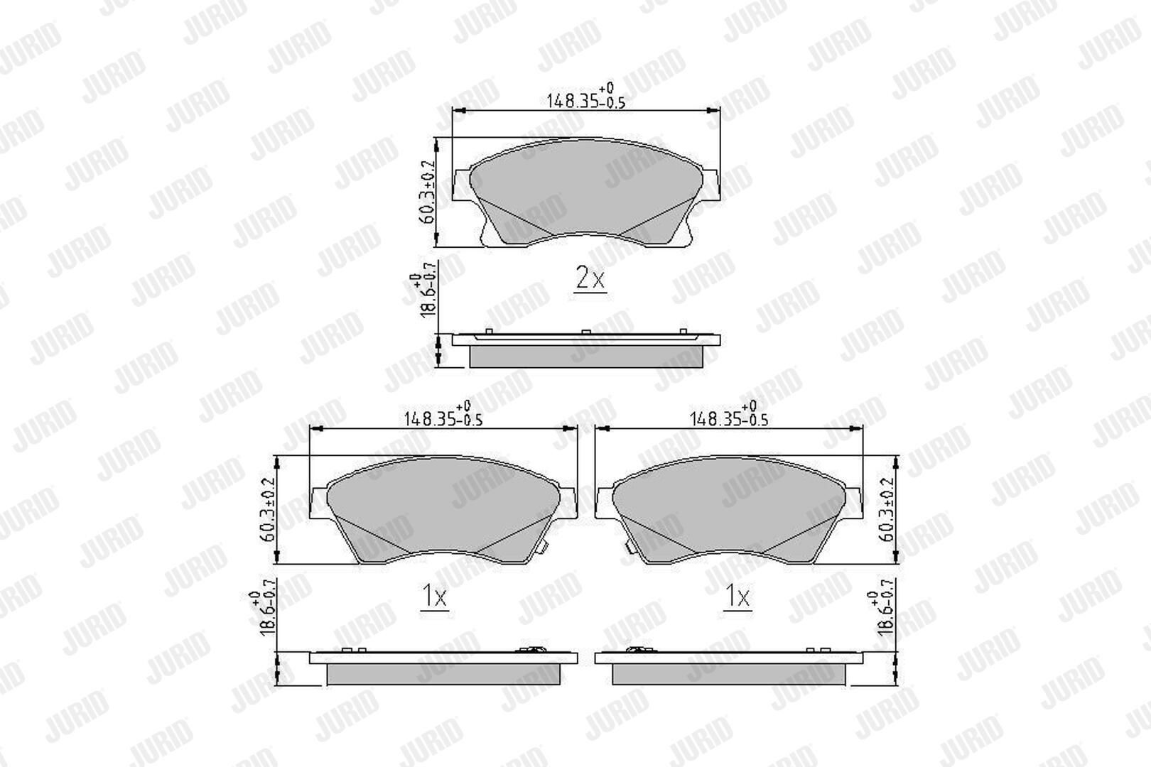 Колодки Jurid/Bendix 573332J цена, от 28.78 USD