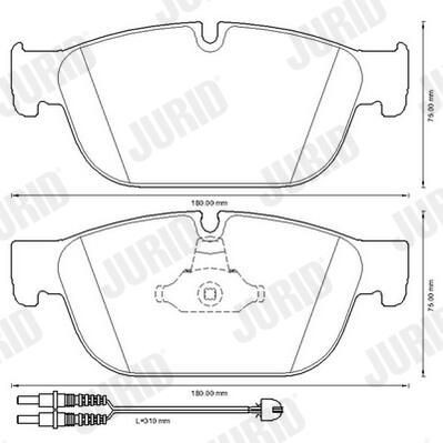 Колодки Jurid/Bendix 573338JC цена, от 39.65 USD